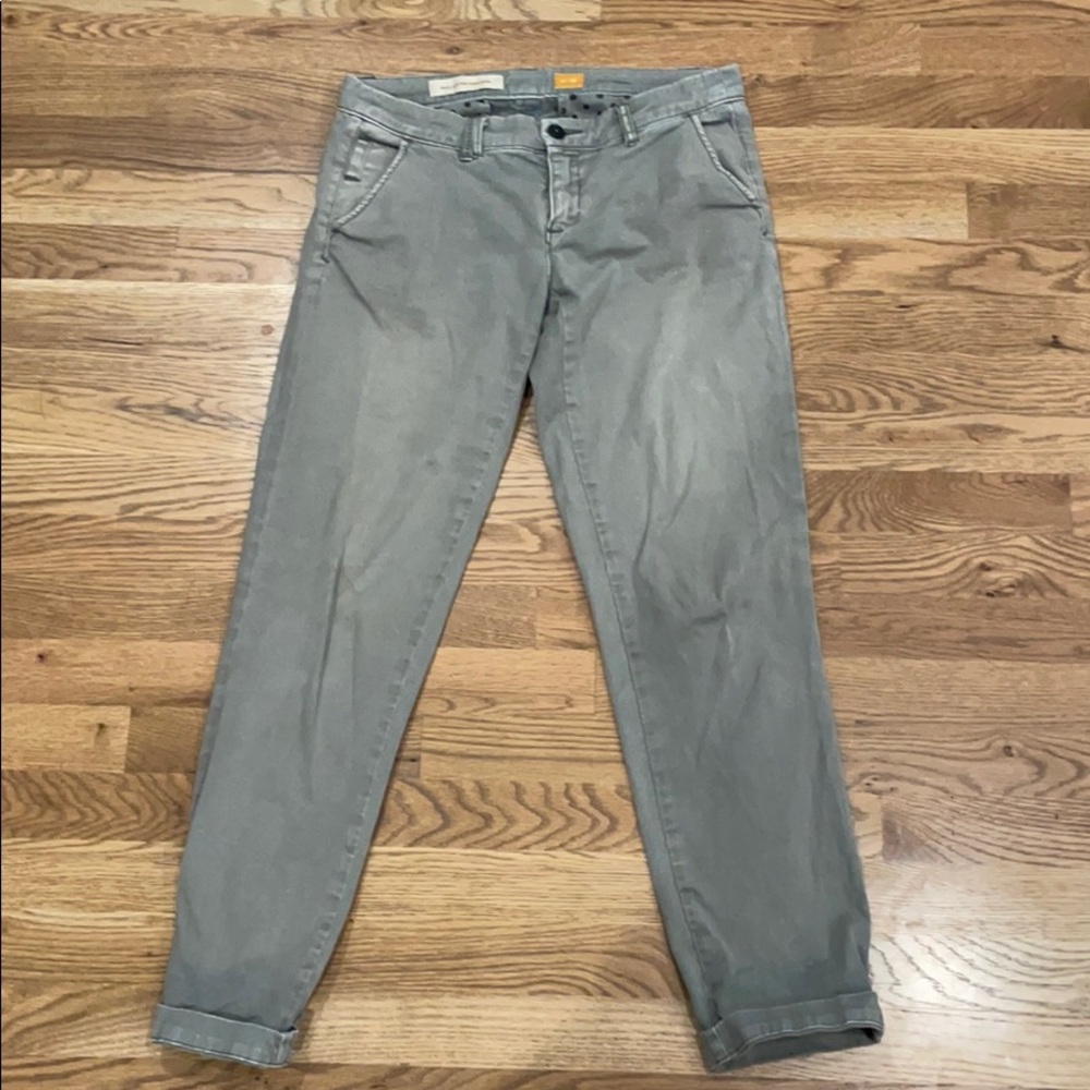 Anthropologie Pilcro Hypen Chino Pant 26 Green
